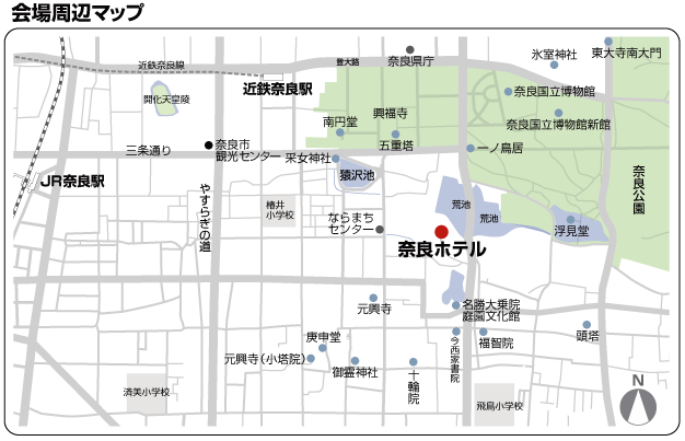 奈良ホテル地図